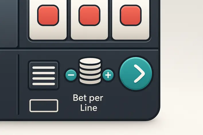To visually explain the factors that determine the cost of a spin, such as adjusting paylines and bet amount.