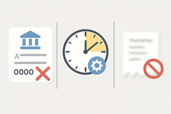 To visually explain the common problems that can occur during deposit and withdrawal processes, as detailed in the corresponding section.