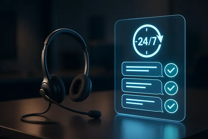 To highlight the availability and professionalism of the 24-hour customer support team, reinforcing the message of immediate help.