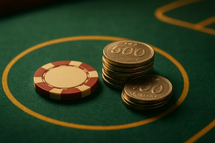 To visually represent the concept of a low minimum bet, showing that players can start with a small amount of money.