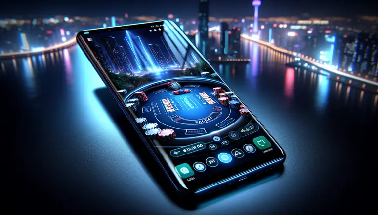 To visually represent the convenience and accessibility of playing baccarat on a mobile device, anywhere in Korea.