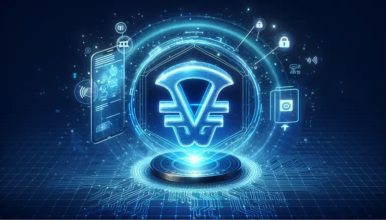 To visually represent the convenient and secure financial system that supports Korean Won (KRW) for deposits and withdrawals, a key feature mentioned in the article.