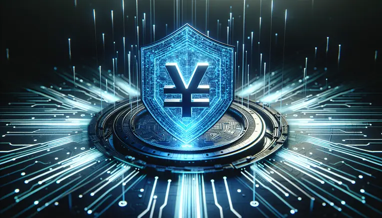 A futuristic 3D render showing a secure digital shield protecting a South Korean Won symbol, representing the fast and safe deposit and withdrawal system at UFA Korea 999.