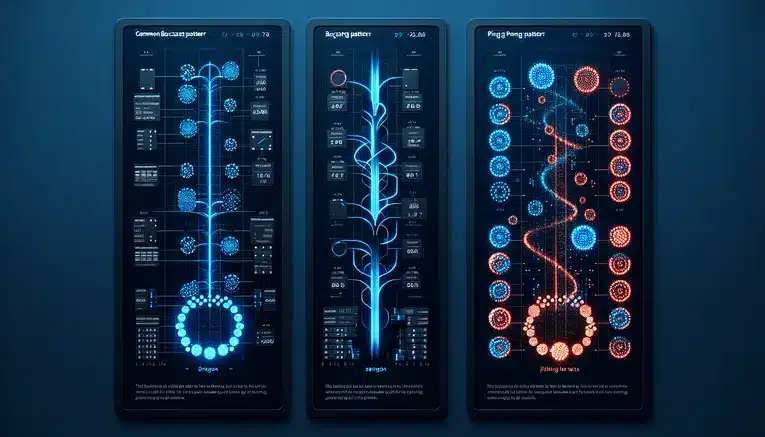 To visually explain the concept of 'Card Pattern Reading' (เค้าไพ่), specifically illustrating the 'Dragon' and 'Ping Pong' patterns mentioned in the article.