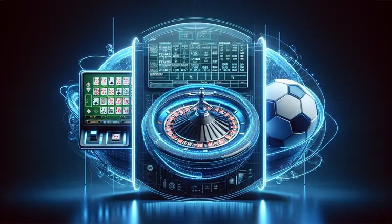 To showcase the variety of games offered by UFA Korea 999, including baccarat, slots, and sports betting, in a single, cohesive image.