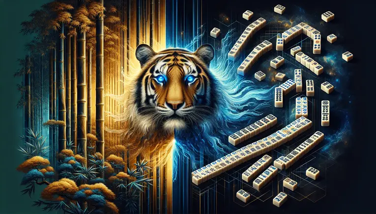 To visually represent the variety of popular game themes mentioned in the article, specifically combining the 'Fortune Tiger' and 'Mahjong Ways 2' concepts.