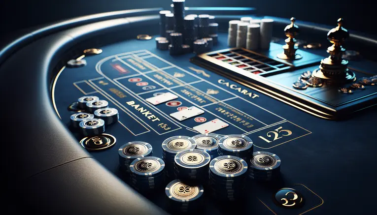To visually represent the 'Baccarat with Korean Won' section, highlighting the luxury and realism of the live casino experience.
