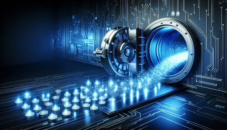 To visually represent the concept of fast, secure, and high-volume financial transactions in Korean Won, which is a key feature of a reliable platform.