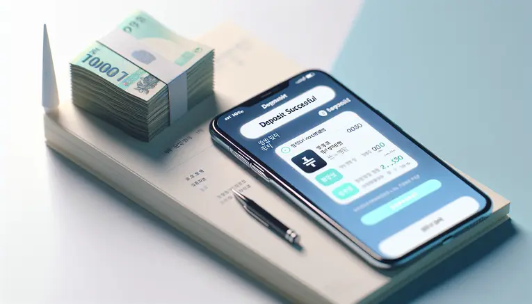 To visually represent the convenience and speed of depositing and withdrawing Korean Won directly, a key benefit mentioned in the article.