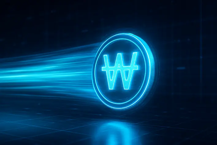 To visually represent the speed, convenience, and automation of the Won deposit and withdrawal system.