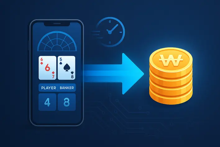 To visually represent the fast, secure, and automated deposit and withdrawal system using South Korean Won, which is a key selling point of the platform.